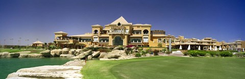 Framed Facade of a golf course, The Cascades Golf &amp; Country Club, Soma Bay, Hurghada, Egypt Print