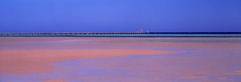 Framed Pier in the sea, Soma Bay, Hurghada, Egypt Print