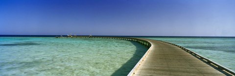 Framed Soma Bay Pier, Hurghada, Egypt Print