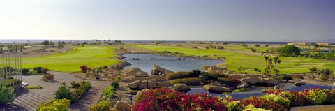 Framed Pond in a golf course, The Cascades Golf &amp; Country Club, Soma Bay, Hurghada, Egypt Print