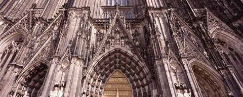 Framed Architectural detail of a cathedral, Cologne Cathedral, Cologne, North Rhine Westphalia, Germany Print