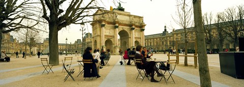 Framed Arc De Triomphe Du Carrousel, Musee Du Louvre, Paris, Ile-de-France, France Print