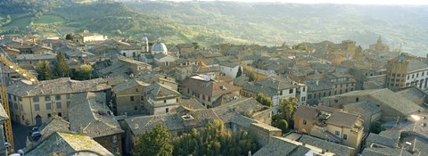 Framed Houses in a town, Orvieto, Umbria, Italy Print