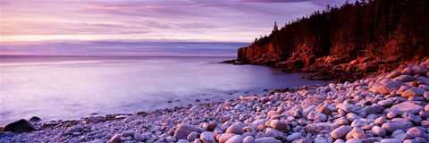 Framed Sunset over the coast, Acadia National Park, Maine Print