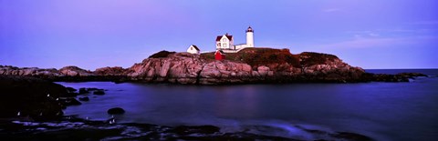 Framed Nubble Lighthouse, Cape Neddick, Maine Print