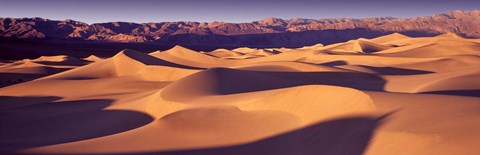 Framed Orange Sand Dunes, Death Valley National Park, California, USA Print