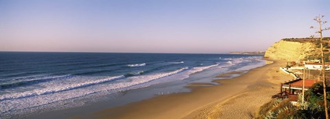 Framed Surf on the beach, Lagos, Algarve, Portugal Print