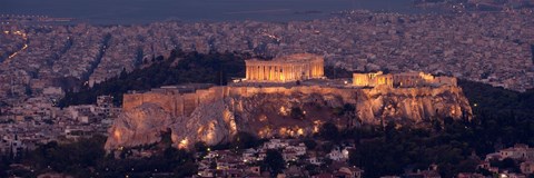 Framed Acropolis of Athens, Athens, Attica, Greece Print