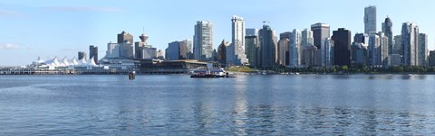 Framed Skyscrapers at the waterfront, Canada Place, Vancouver, British Columbia, Canada 2011 Print
