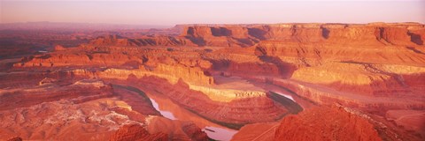 Framed Dead Horse Point at sunrise in Dead Horse Point State Park, Utah, USA Print