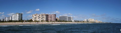 Framed Beach, Pompano Beach, Florida, USA Print