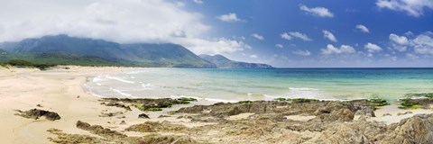 Framed Beach, Portixeddu Beach, Bay Of Buggerru, Iglesiente, Sardinia, Italy Print