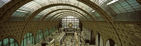 Framed Interiors of a museum, Musee d&#39;Orsay, Paris, Ile-de-France, France Print