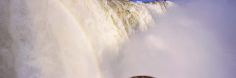 Framed Mist rising from Iguacu Falls, Brazil Print