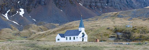 Framed Old whalers church, Grytviken, South Georgia Island Print