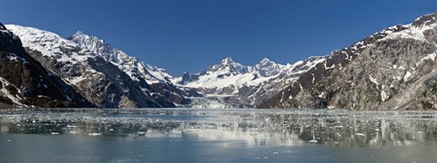 Framed Johns Hopkins Glacier in Glacier Bay National Park, Alaska, USA Print