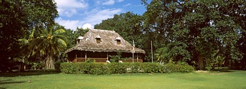 Framed Old Plantation house on L&#39;Union Estate, La Digue Island, Seychelles Print