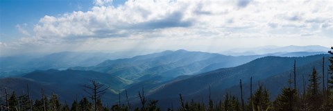 Framed Clouds over mountains, Great Smoky Mountains National Park, Blount County, Tennessee, USA Print