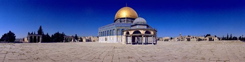 Framed Dome of The Rock, Temple Mount, Jerusalem, Israel Print