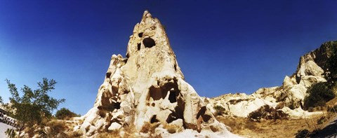 Framed View of caves, Cappadocia, Central Anatolia Region, Turkey Print