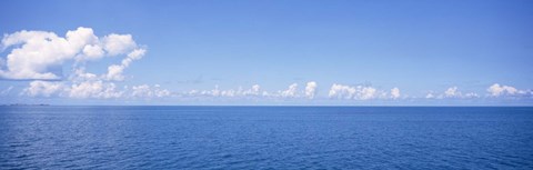 Framed Panoramic view of the ocean, Atlantic Ocean, Bermuda Print