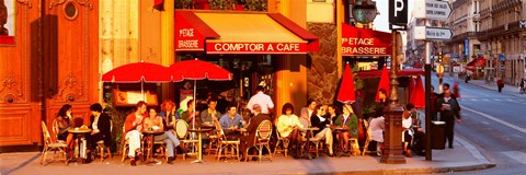 Framed Cafe, Paris, France Print
