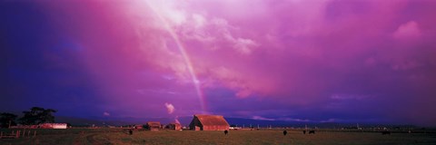 Framed Rainbow Arcata, CA Print
