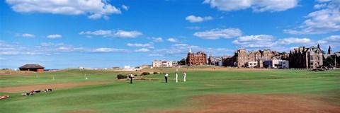 Framed Golf Course, St Andrews, Scotland, United Kingdom Print