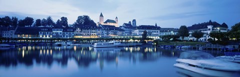 Framed Switzerland, Rapperswil, Lake Zurich Print