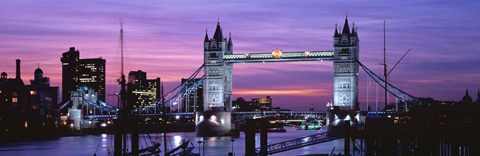 Framed England, London, Tower Bridge Print