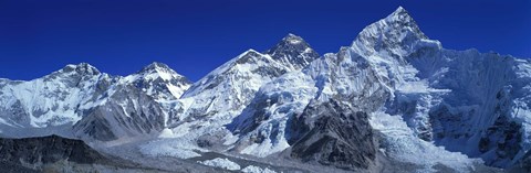 Framed Himalaya Mountains (Mt Everest), Nepal Print