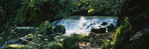 Framed Waterfall, Birks O&#39; Aberfeldy, Perthshire, Scotland Print