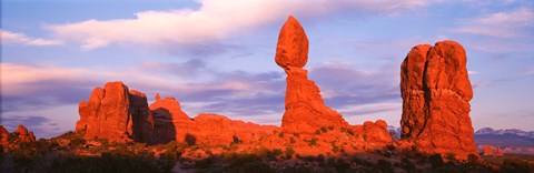 Framed Red rock formations, Arches National Park, Utah Print