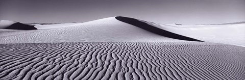 Framed Dunes in Black and White, New Mexico Print
