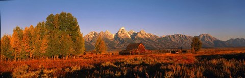 Framed Landscape in Grand Teton National Park WY Print