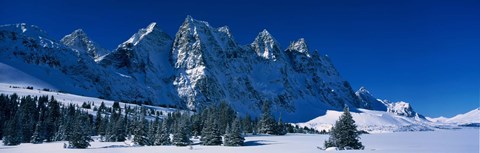 Framed Ramparts Tonquin Valley Jasper National Park Alberta Canada Print