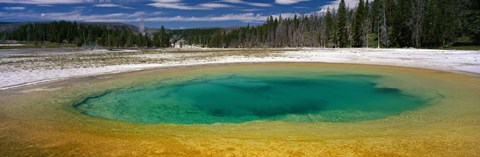 Framed Spring, Beauty Pool, Yellowstone National Park, Wyoming, USA Print
