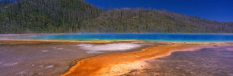 Framed Grand Prismatic Spring, Yellowstone National Park, Wyoming, USA Print