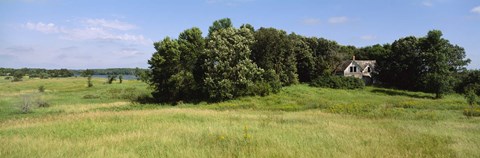Framed House in a field, Otter Tail County, Minnesota, USA Print