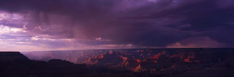 Framed Storm Clouds over Grand Canyon, Arizona Print