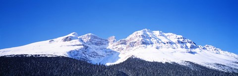 Framed Snow Covered Mountain, Banff National Park Alberta Canada Print