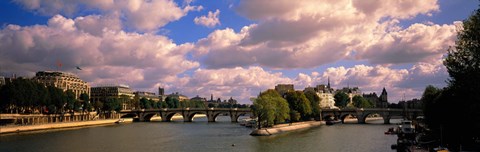 Framed France, Paris, Seine River Print