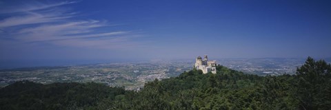 Framed Pena Palace, Sintra, Lisbon, Portugal Print