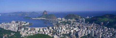 Framed Skyline, Cityscape, Coastal City, Rio De Janeiro, Brazil Print