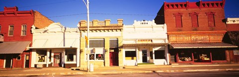 Framed Store Fronts, Main Street, Chatsworth, Illinois Print