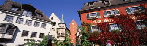 Framed Germany, Meersburg, Lake Constance, Low angle view of the buildings Print