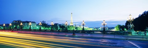 Framed France, Paris, Alexandre III Bridge Print