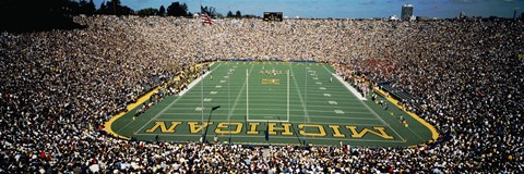 Framed University Of Michigan Stadium, Ann Arbor, Michigan, USA Print