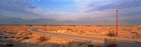Framed Road Desert Springs CA Print