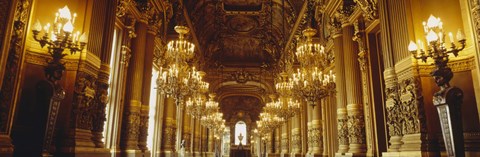Framed Interiors of a palace, Paris, Ile-De-France, France Print